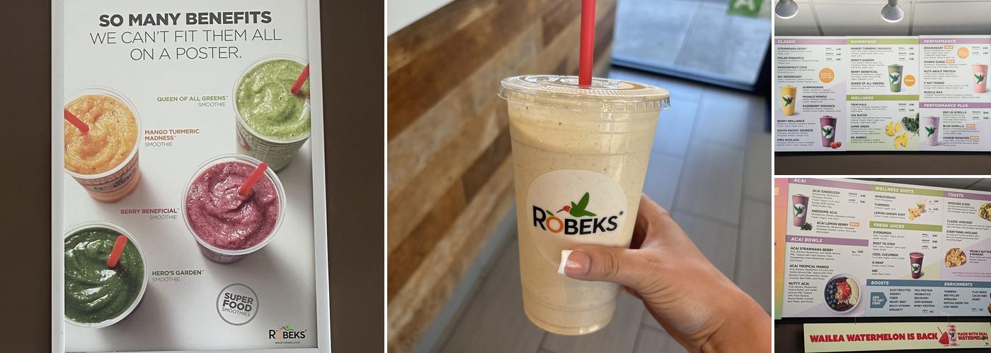 Robeks Fresh Juices & Smoothies Menu
