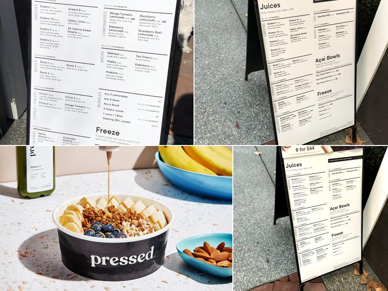 Pressed Juicery Menu