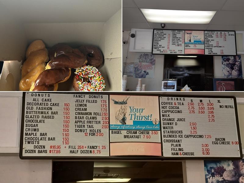 Sunrise Donuts Menu