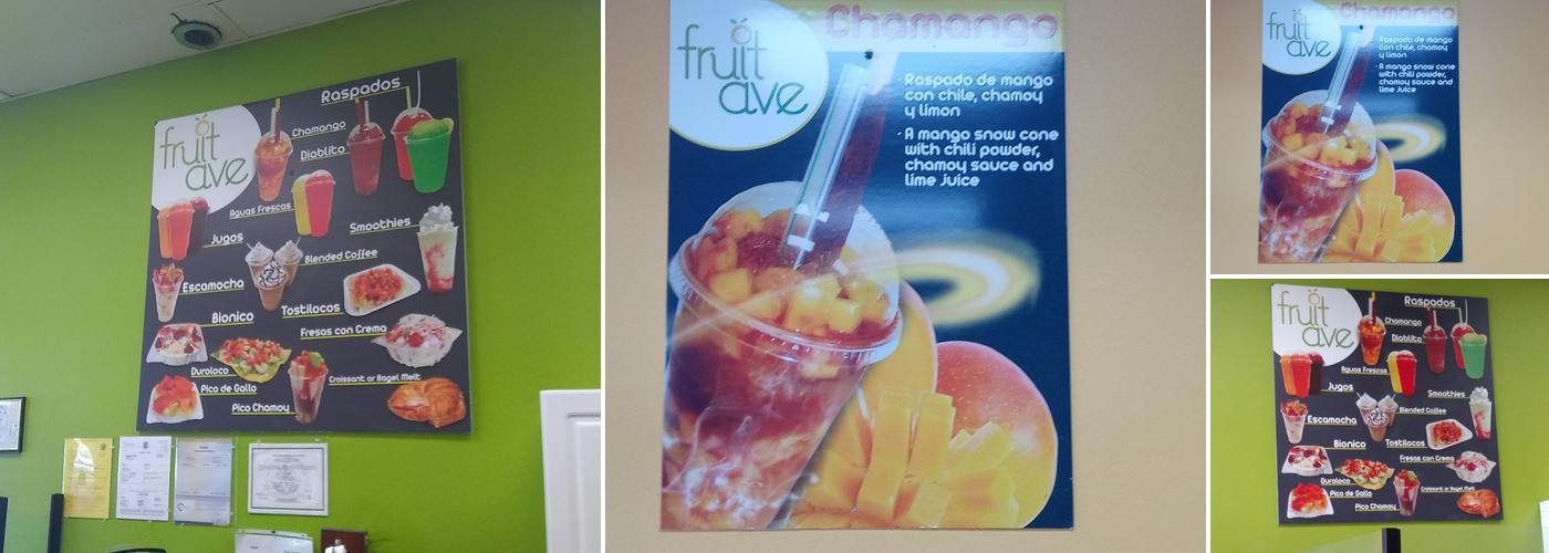 Fruit Ave Menu