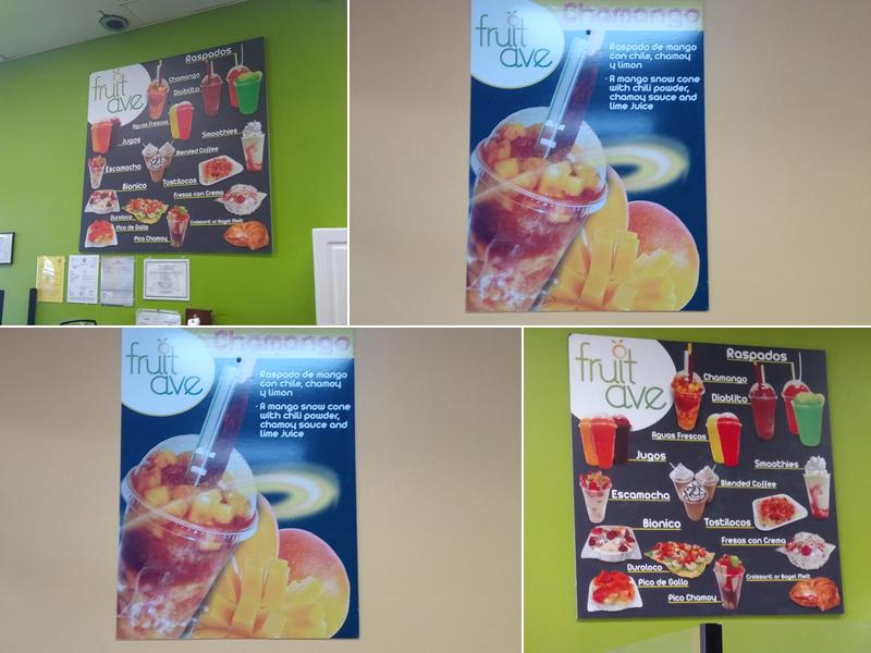 Fruit Ave Menu