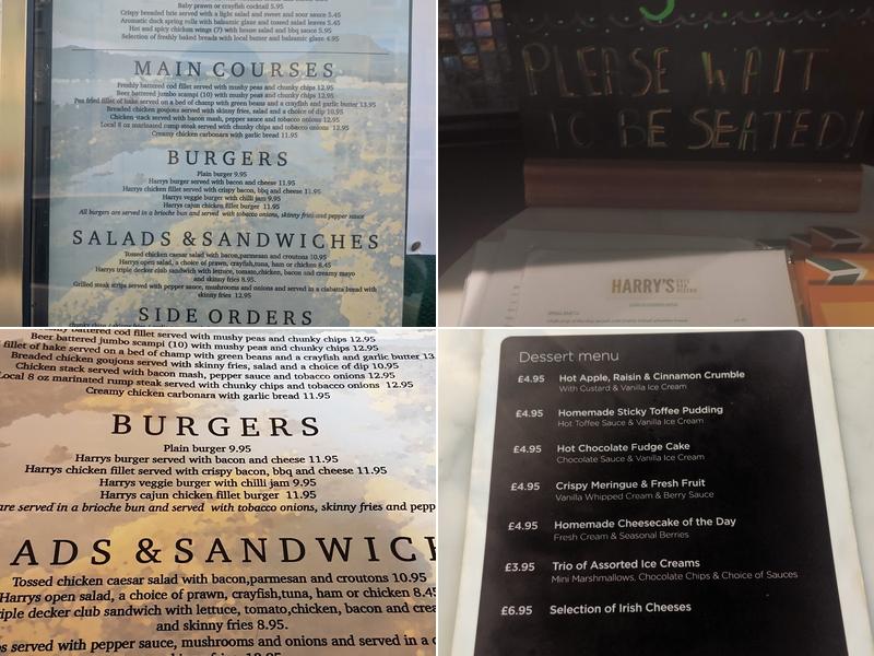 Harrys Cushendall Menu