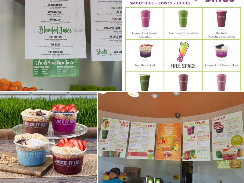 Juice It Up! Menu