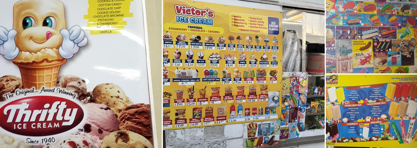 Polar Ice Cream Menu