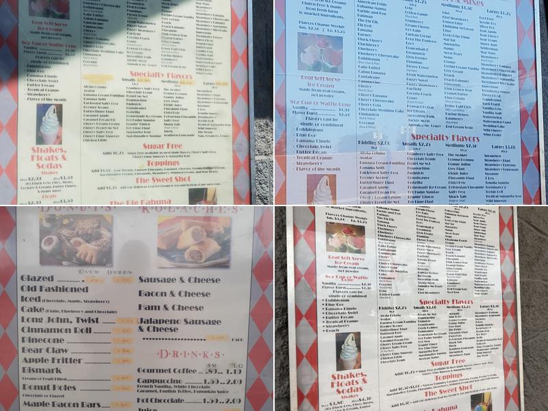 Sixty Six Sweet Spot Menu