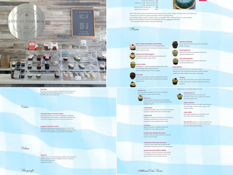 Love at First Bite Bakery Menu
