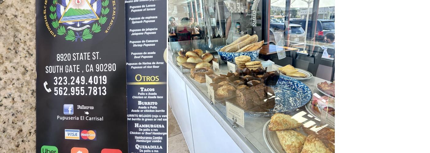 Luna's Bakery Menu