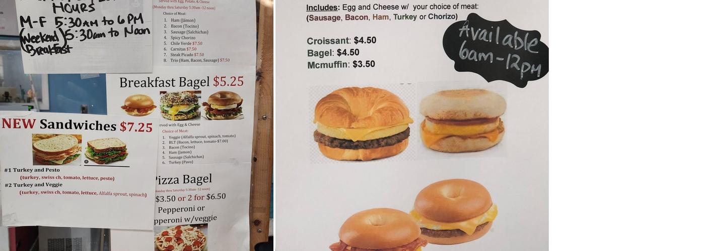 USA Donuts & Croissants Menu