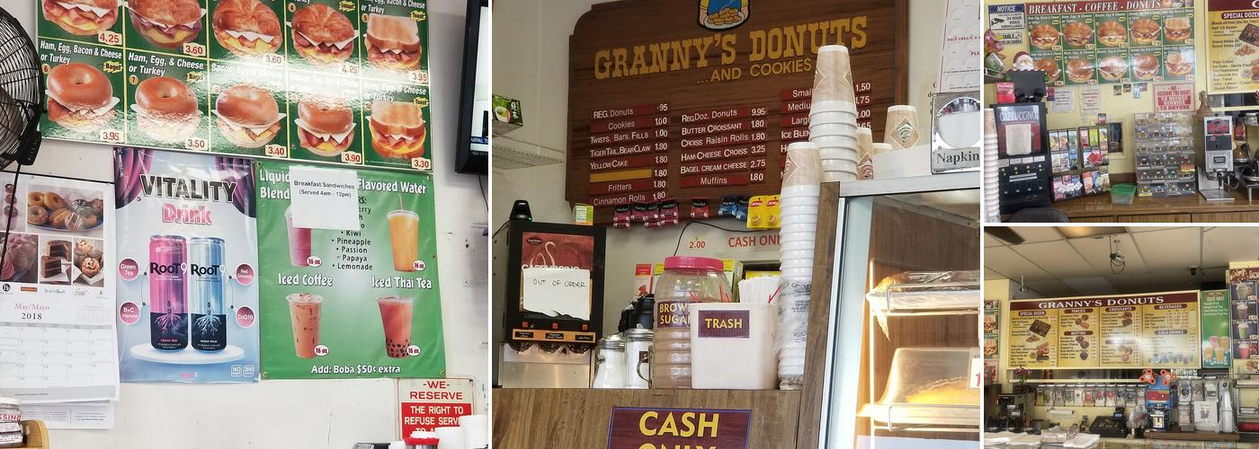 Granny's Donuts Menu