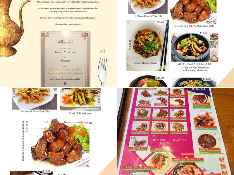 Abacus Chinese Restaurant Menu