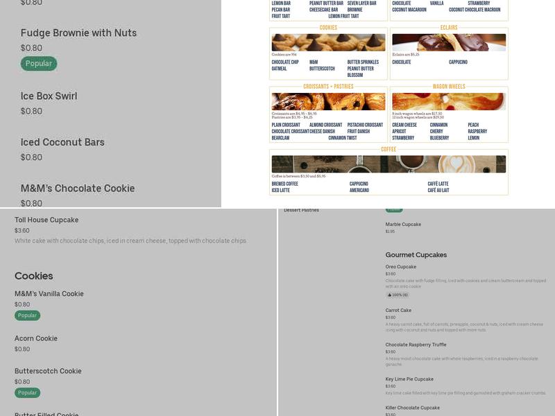 Le Petite Magnifique French Bakery Menu