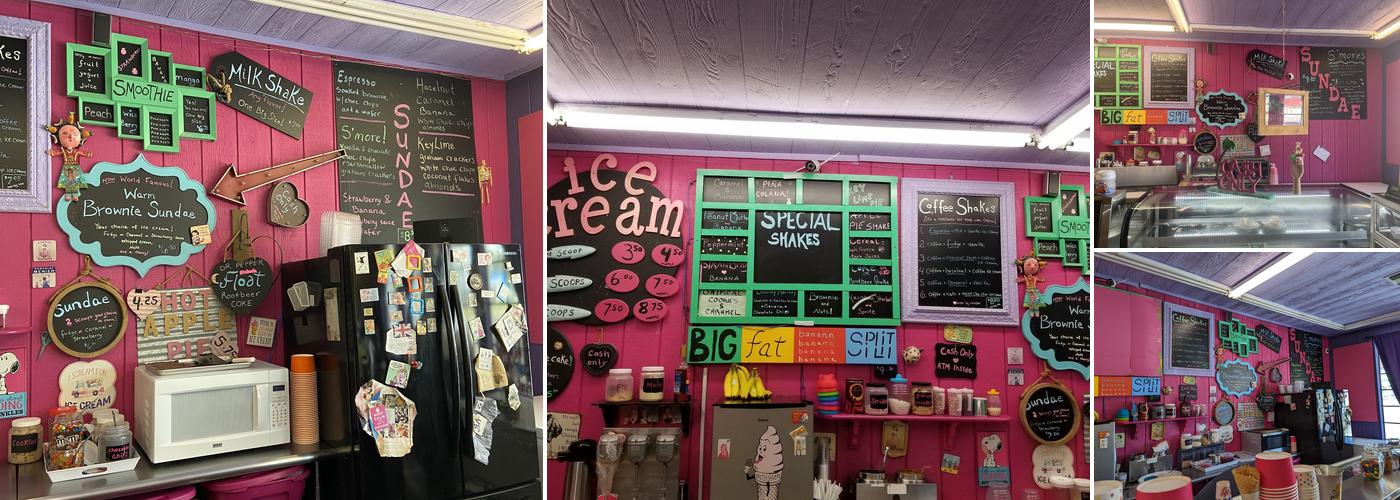 Desserted Island Ice Cream Menu