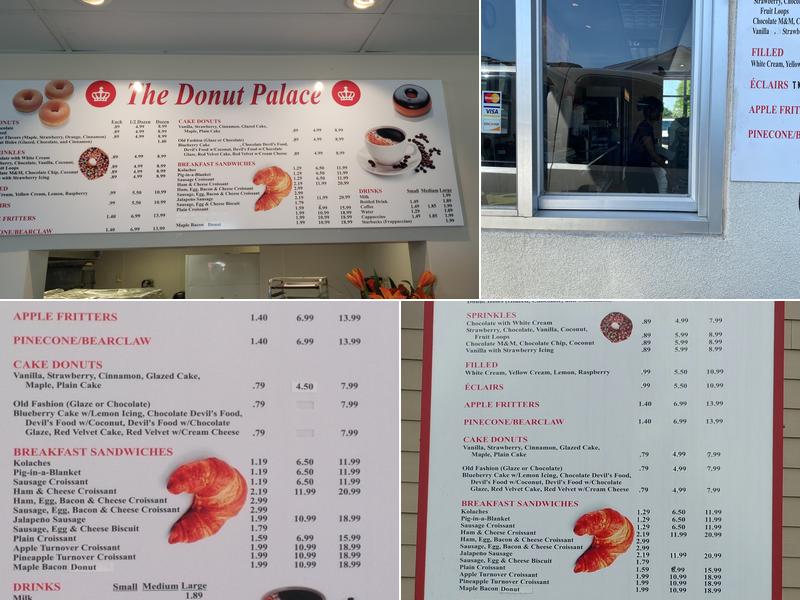 The Donut Palace Menu