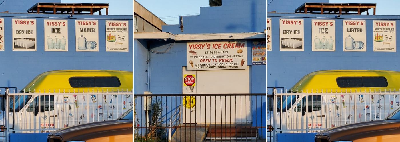 Yissy's Ice Cream Menu