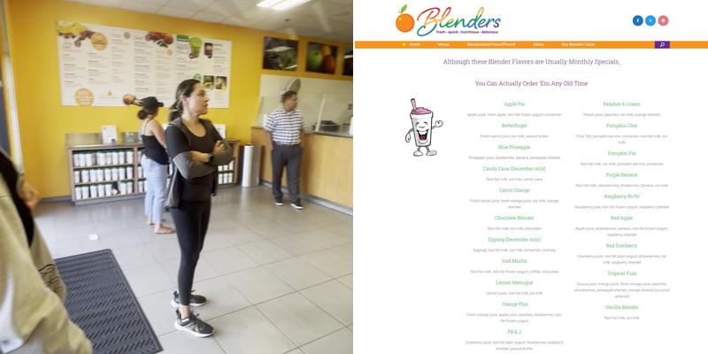 Blenders In The Grass-Paradise Menu