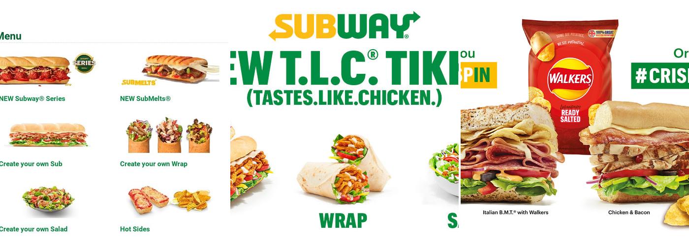 Subway Menu