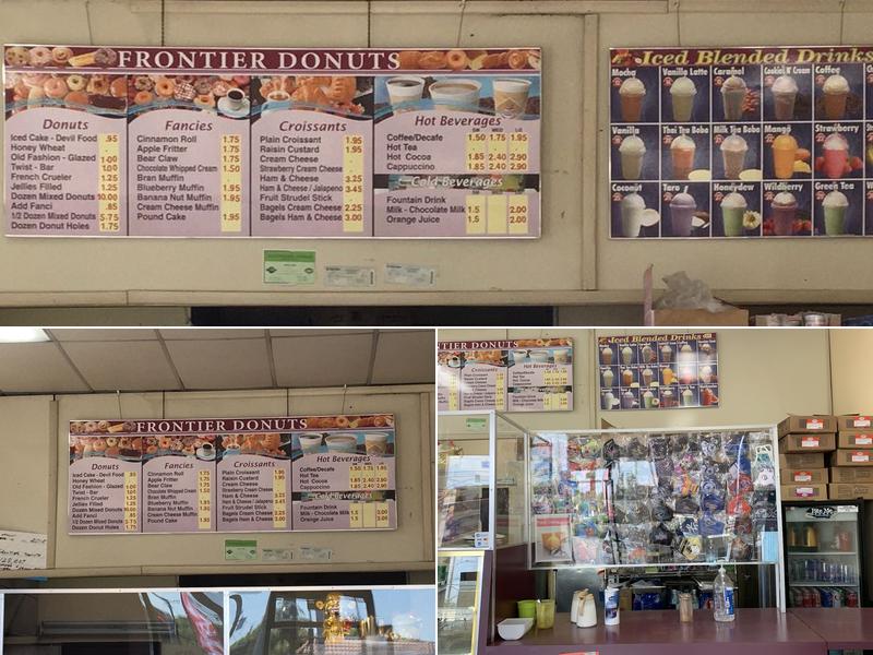 Frontier Doughnuts Menu