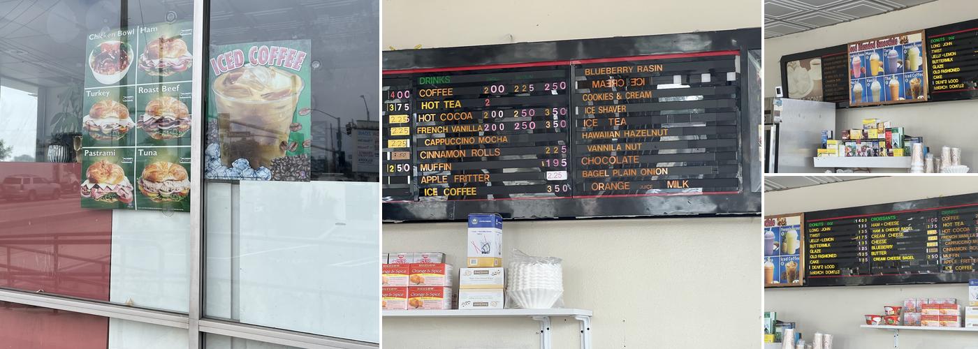 Golden Star Donuts Menu