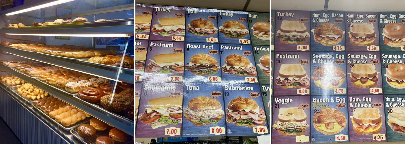 J P Donuts Menu