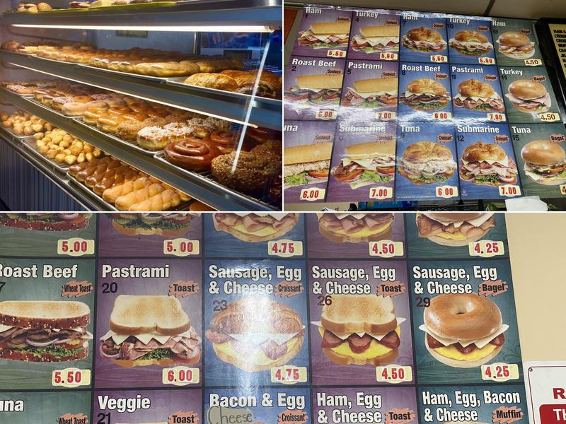 J P Donuts Menu
