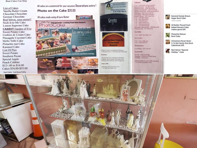 Cassandra's Wedding Cakes & Beyond Menu