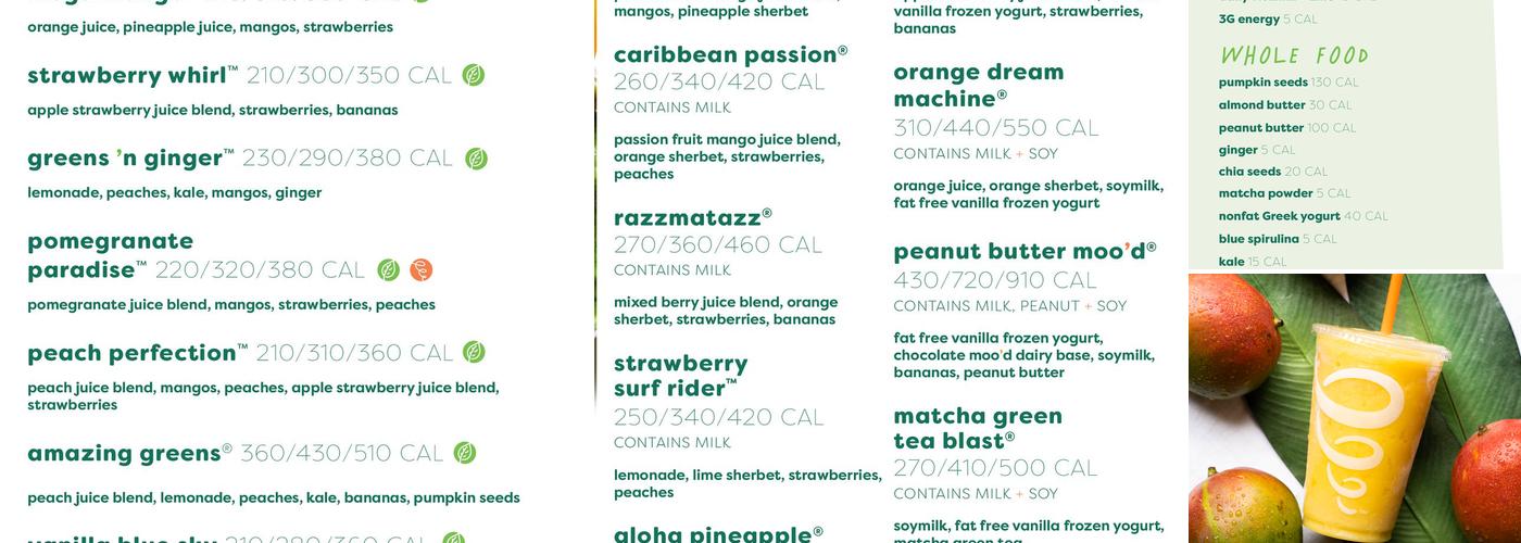 Jamba Menu