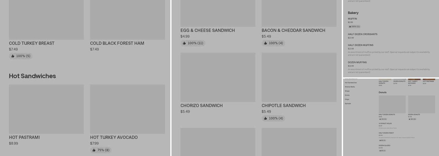 Winchell's Donut House Menu