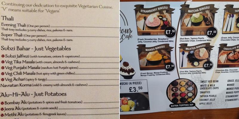 Archana Restaurant Menu