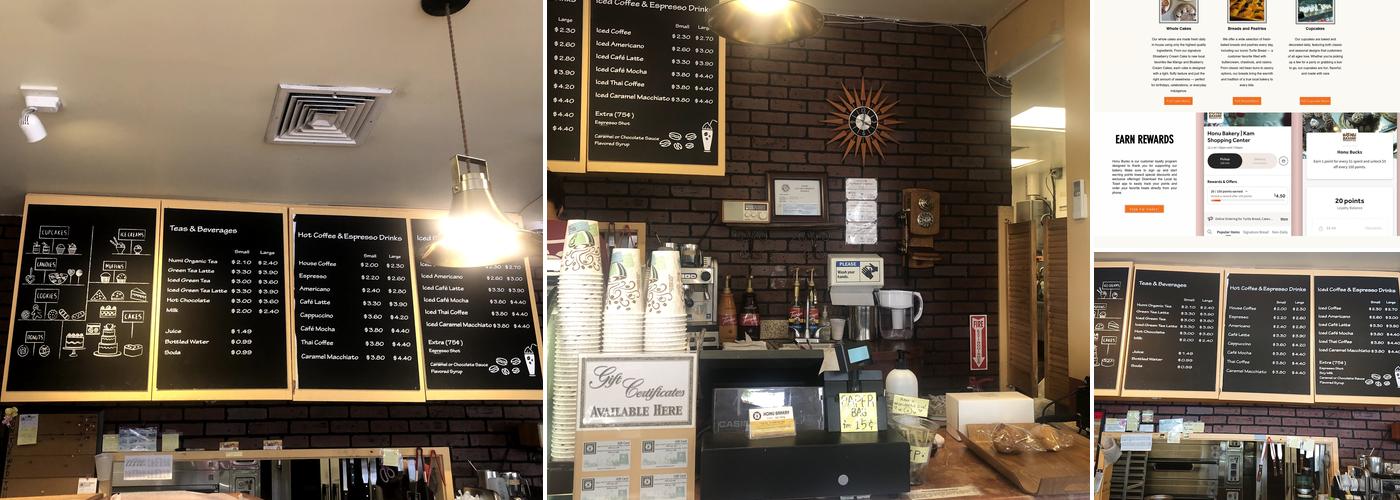 Honu Bakery Menu