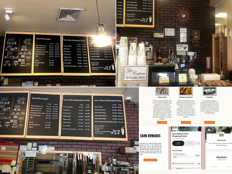 Honu Bakery Menu