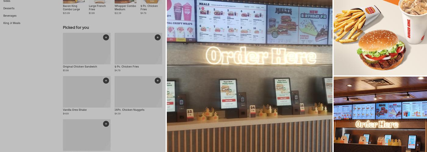 Burger King Menu