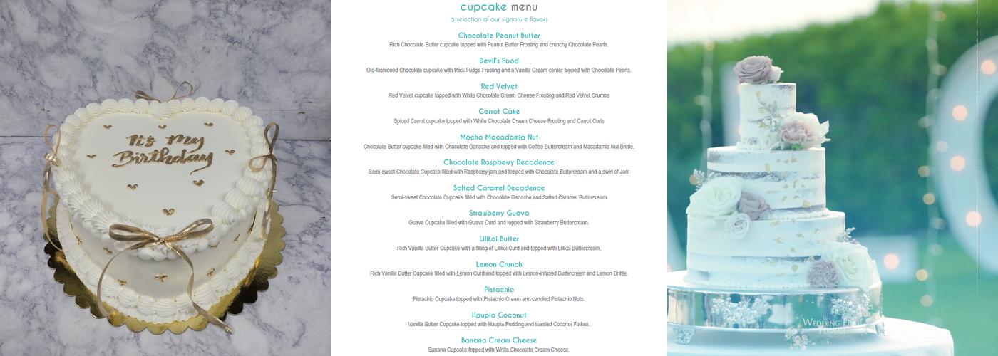 Cake Works Menu