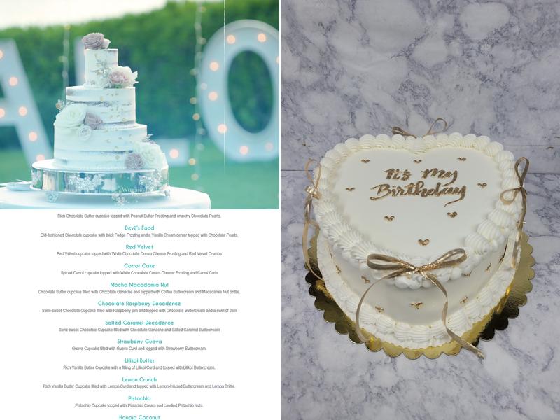 Cake Works Menu
