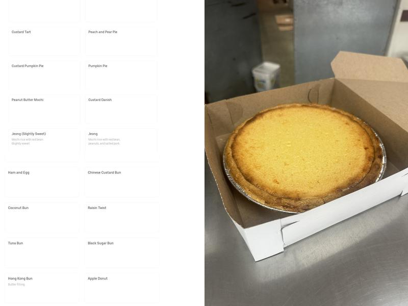 Lee's Bakery & Kitchen Menu