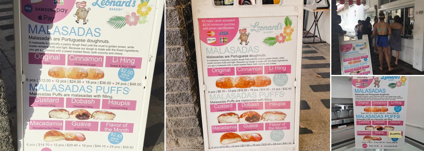Leonard's Bakery Menu