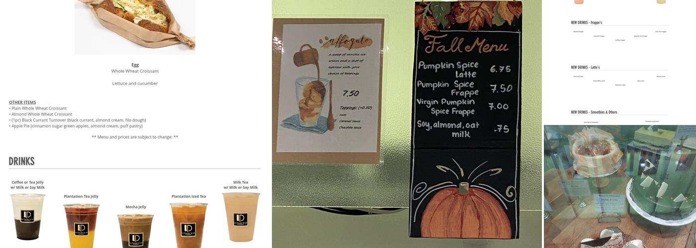 Patisserie La Palme D'Or Menu