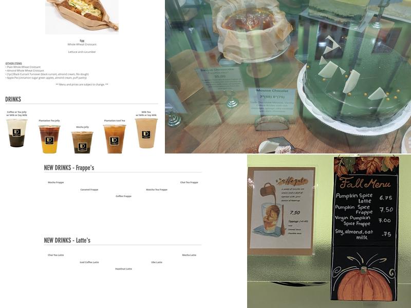 Patisserie La Palme D'Or Menu