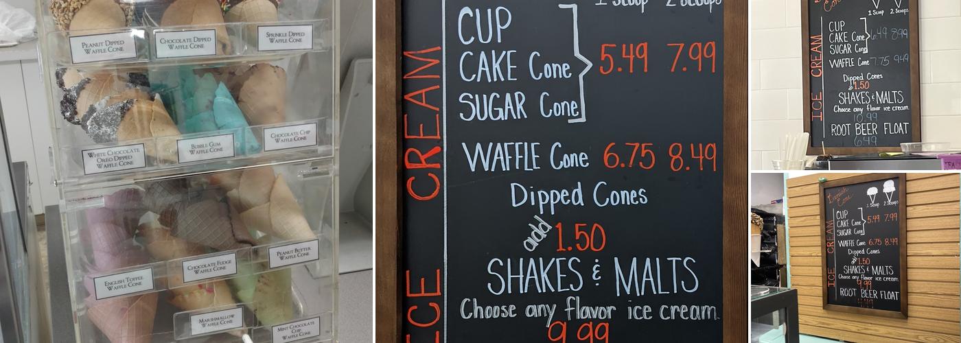Danish Cone Factory Menu
