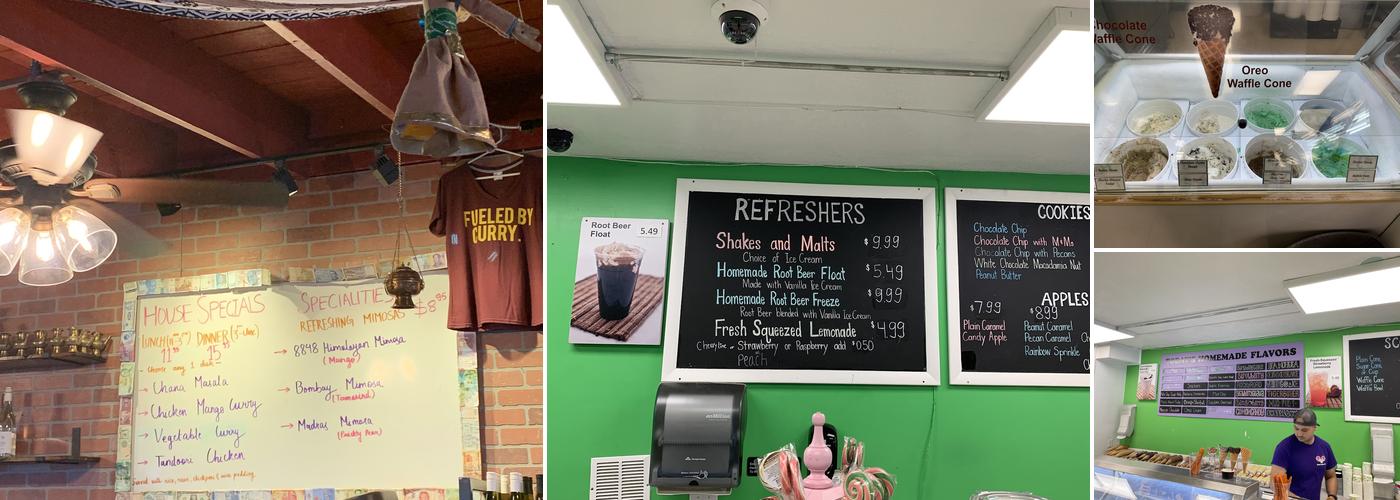 Hayley's Ice Cream Menu