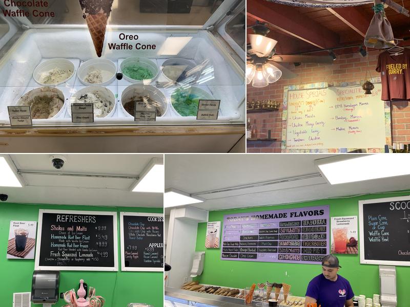 Hayley's Ice Cream Menu