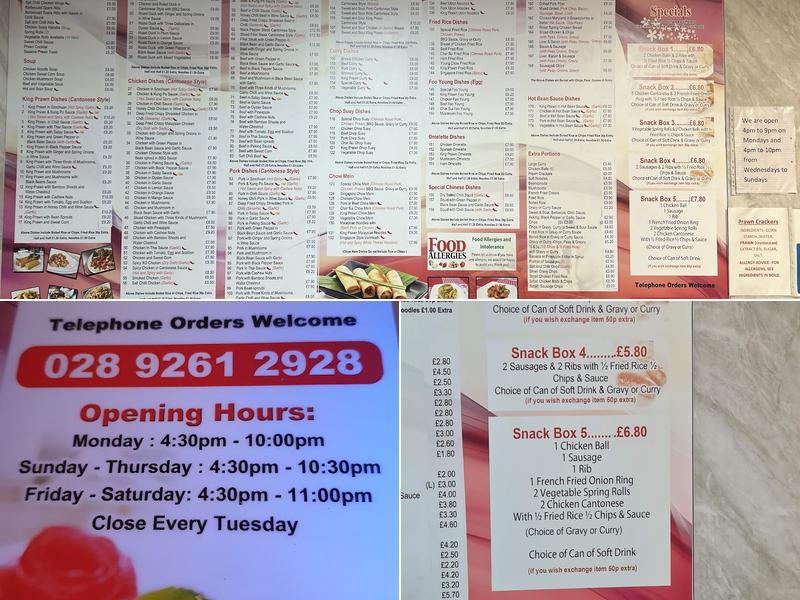 Hong Kong Kitchen Menu