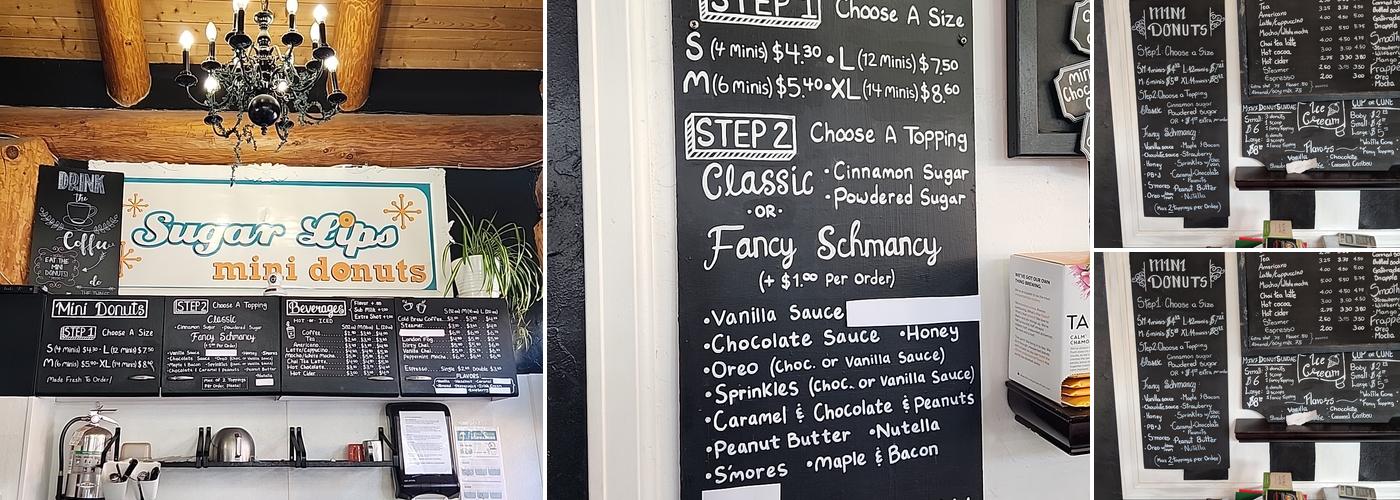 Sugar Lips Mini Donuts Menu