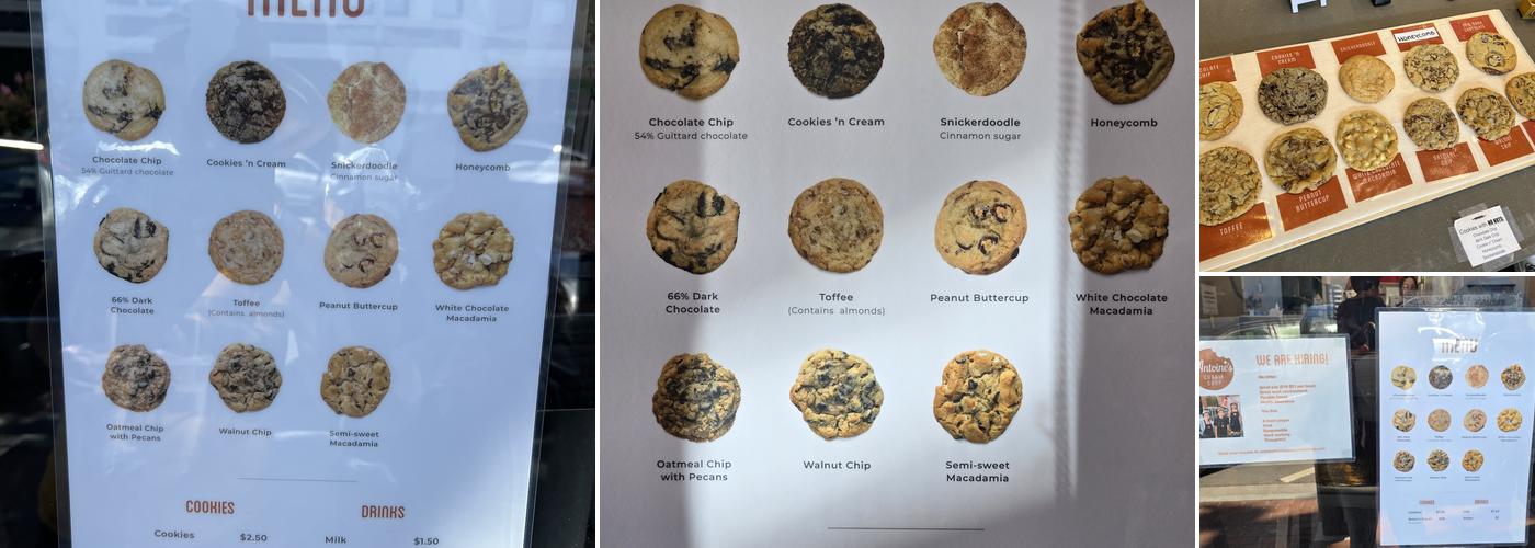Antoine's Cookie Shop Menu
