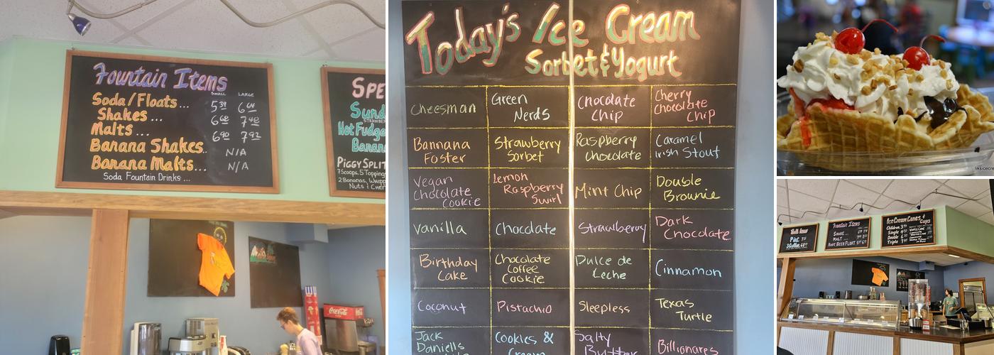 Liks Ice Cream Menu