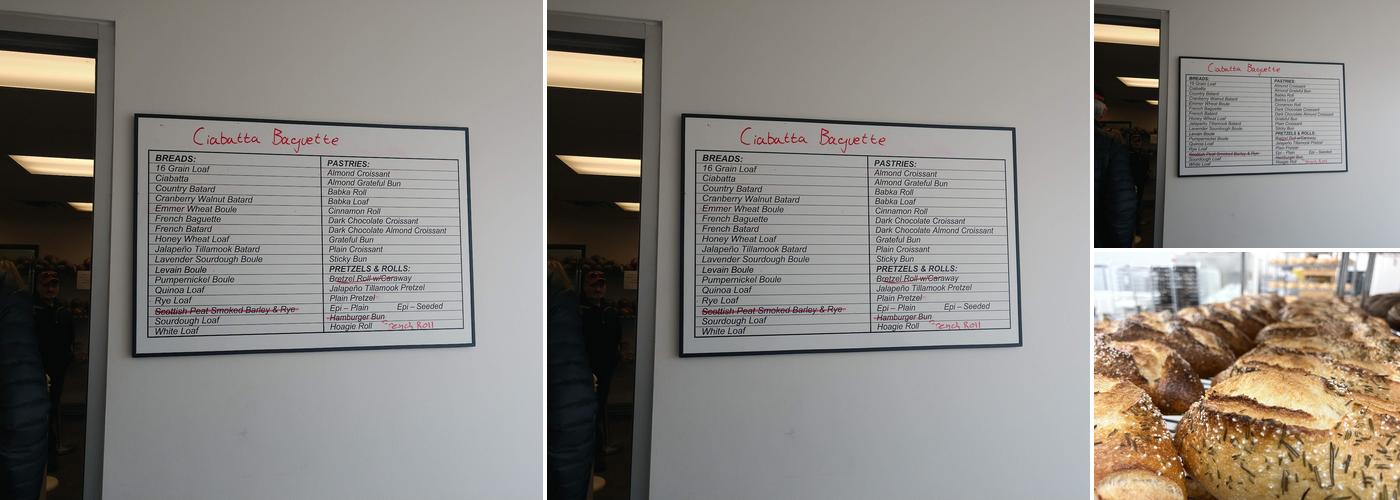 Grateful Bread Company Menu