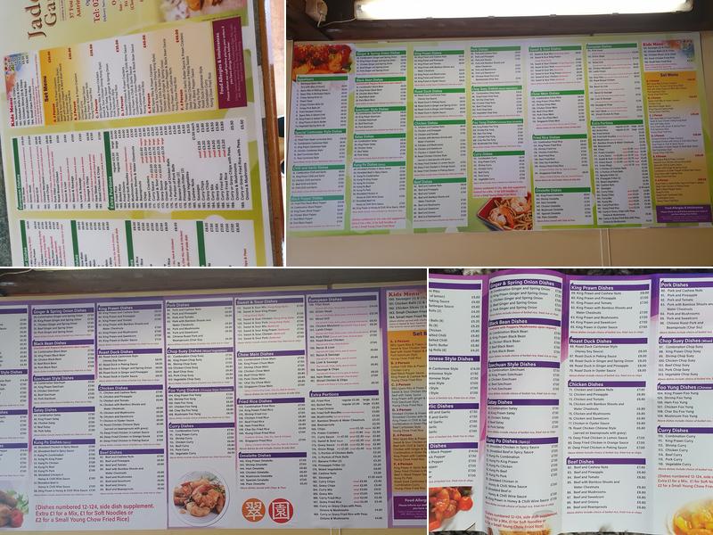 Jade Garden Antrim Menu