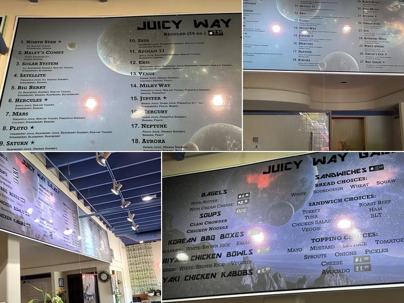 Juicy way Menu