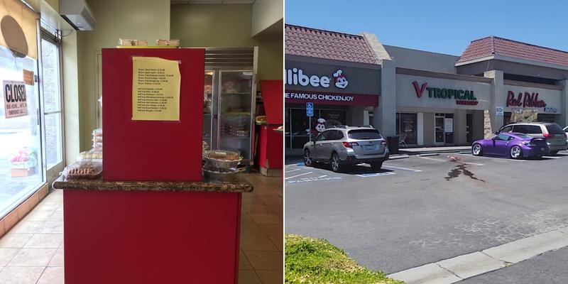 V Tropical Bake Shop Menu