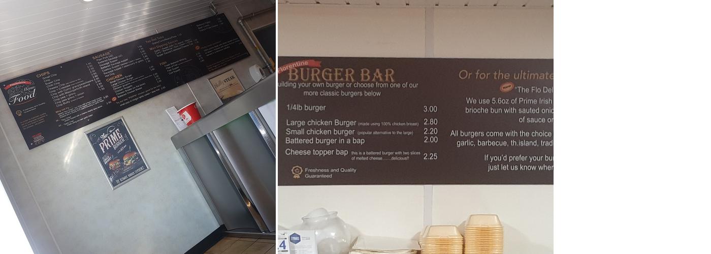 Florentine Take-Away Food Bar Menu