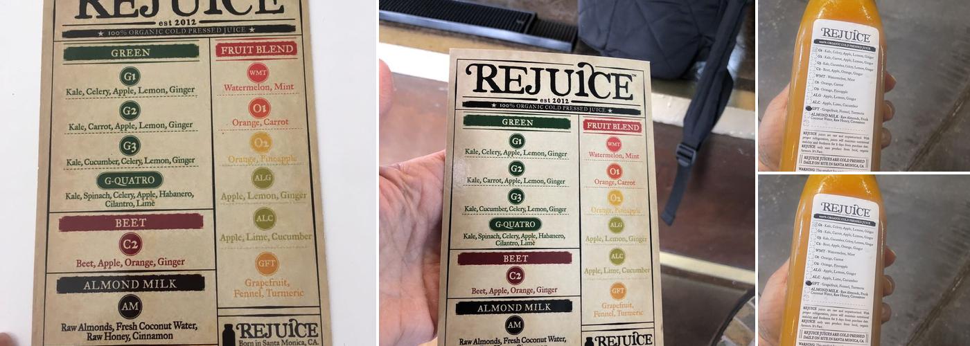 Rejuice Menu